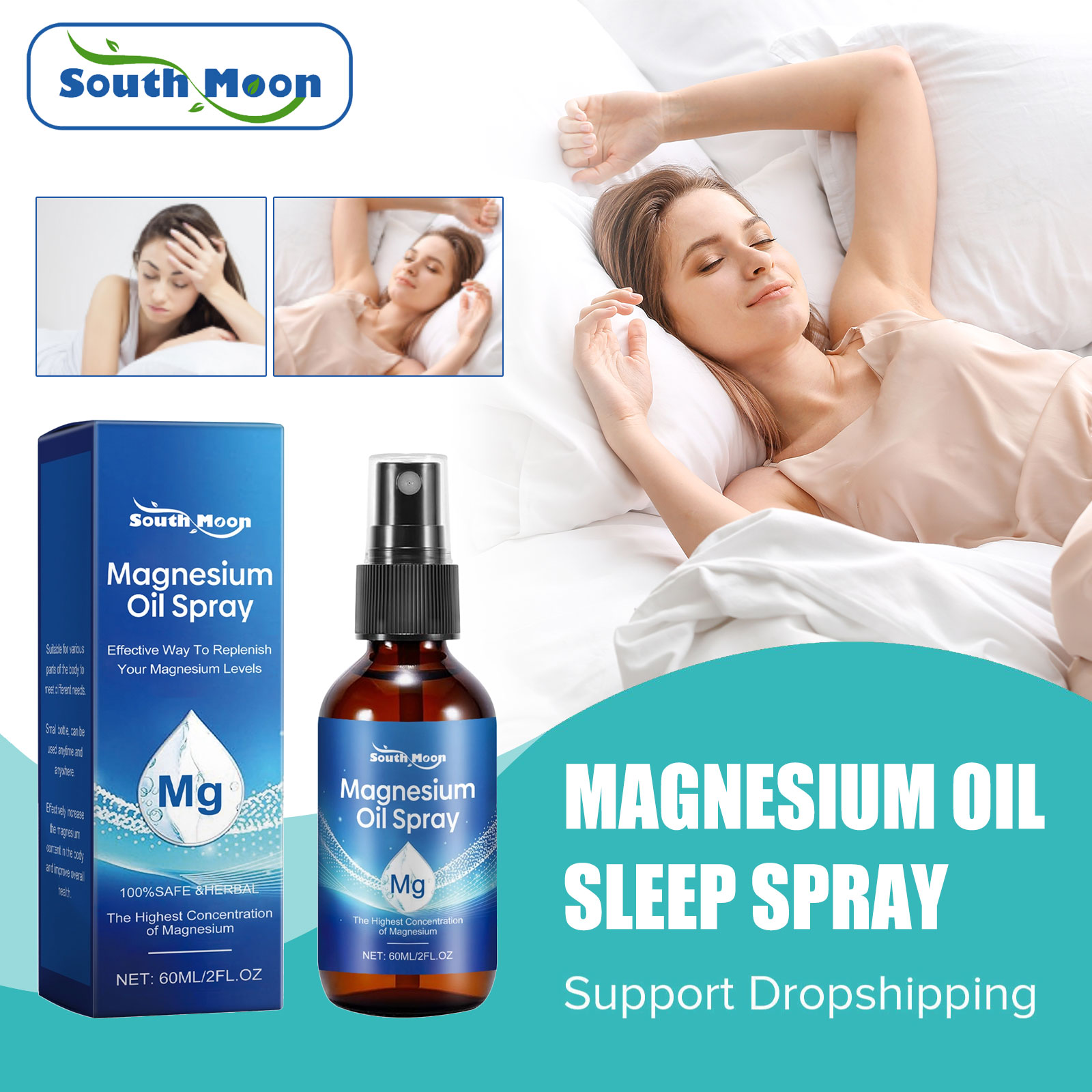 Lavender Pillow Spray - Magnesium Sleep Aid Spray Improve Sleeping