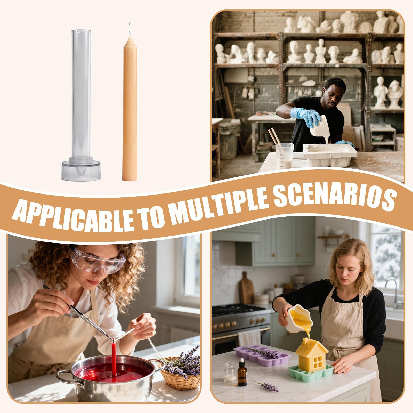 Beeswax Taper Candle - Candle Mold Taper Beeswax Candle Making