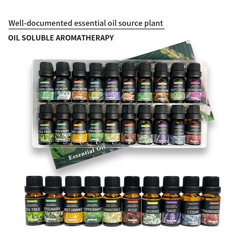 Home Fragrance Rose - 20 Kinds Aromatherapy Essential Oils Set