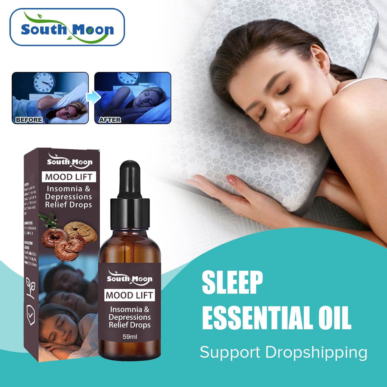 South Moon Insomnia Relief Ess - огляд і ціна Lavender Pillow Spray