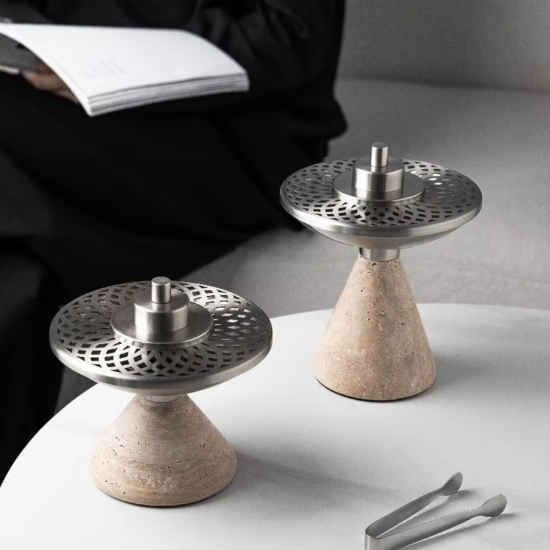Natural Travertine Incense Bur - огляд і ціна Home Fragrance Vanilla Cashmere