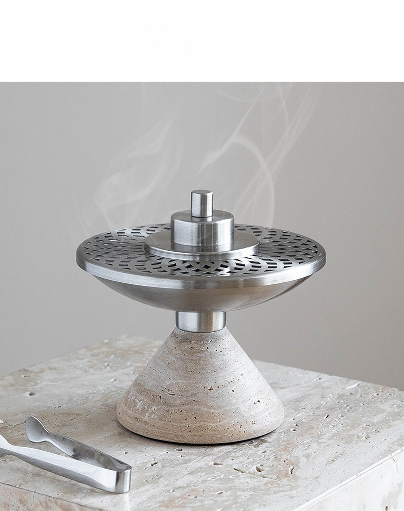 Natural Travertine Incense Bur - огляд і ціна Home Fragrance Vanilla Cashmere