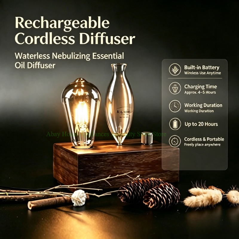 Rechargeable Waterless Nebuliz - огляд і ціна Home Fragrance With Essential Oils
