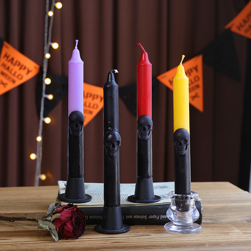 Gothic Skull Taper Candles Aut - огляд і ціна Beeswax Taper Candle