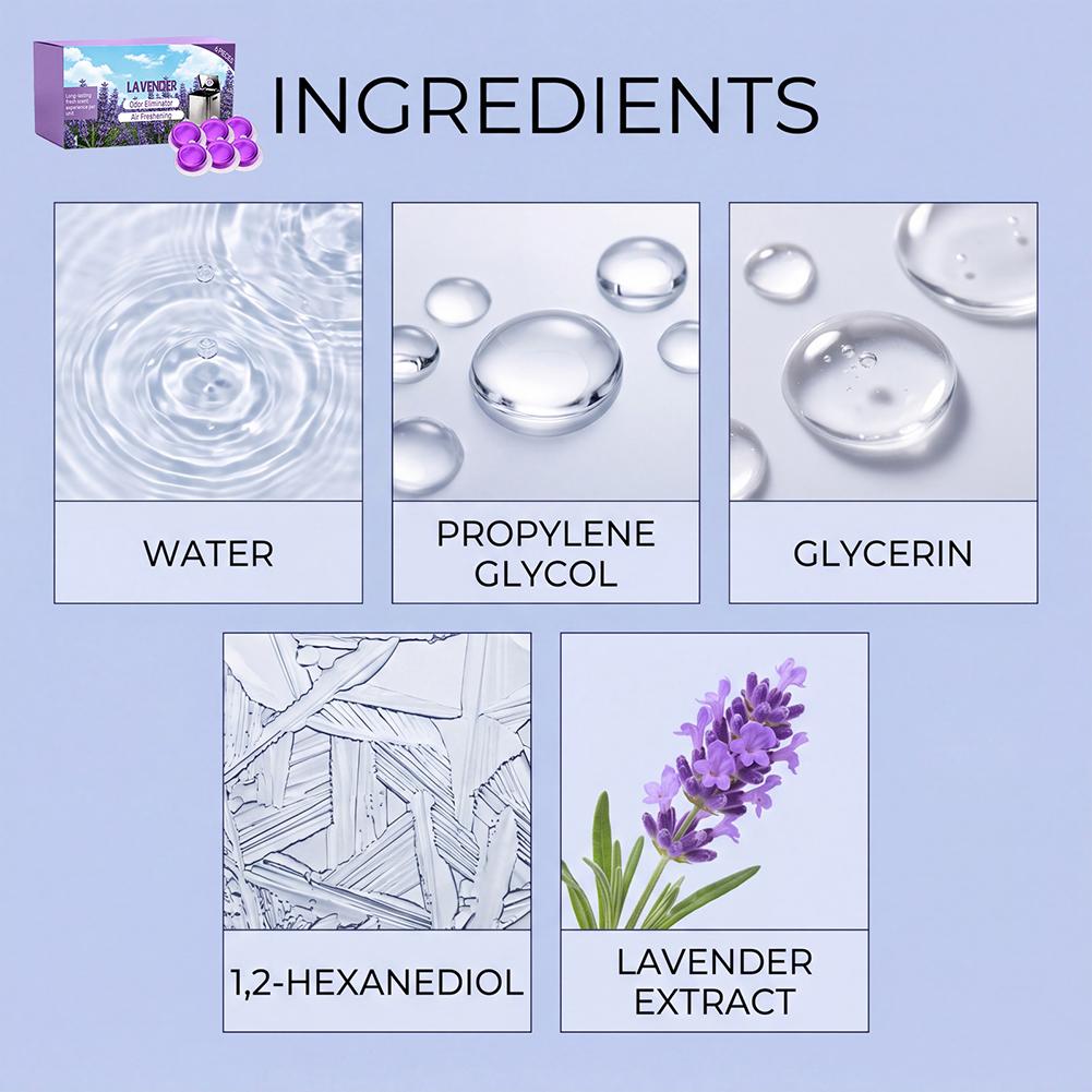 6Packs Trash Can Deodorizer La - огляд і ціна Home Fragrance Lavender