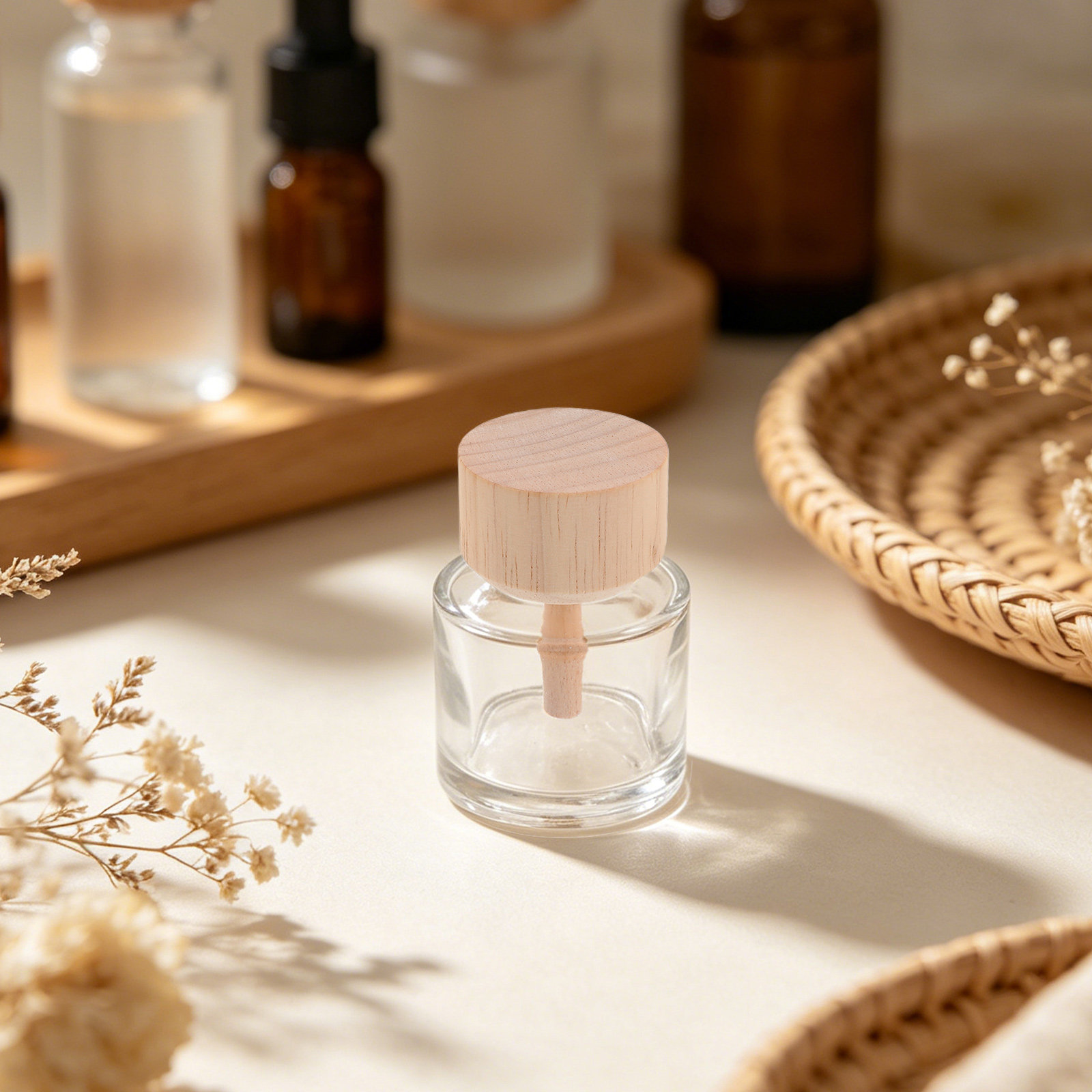 2Pcs Clear Glass Reed Diffuser - огляд і ціна Home Fragrance With Essential Oils