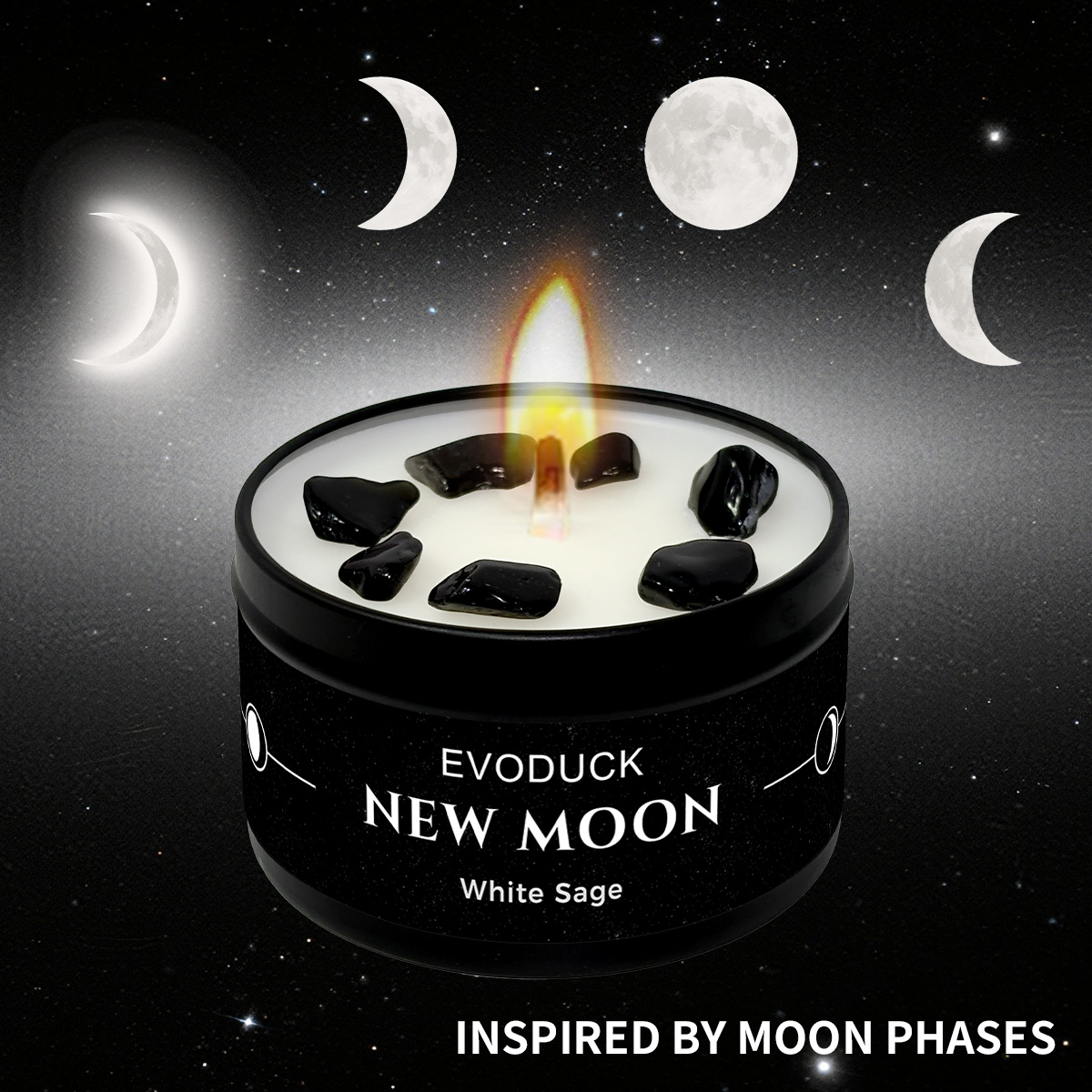 4PCS Moon Phase Crystal Scente - огляд і ціна Home Fragrance White Jasmine