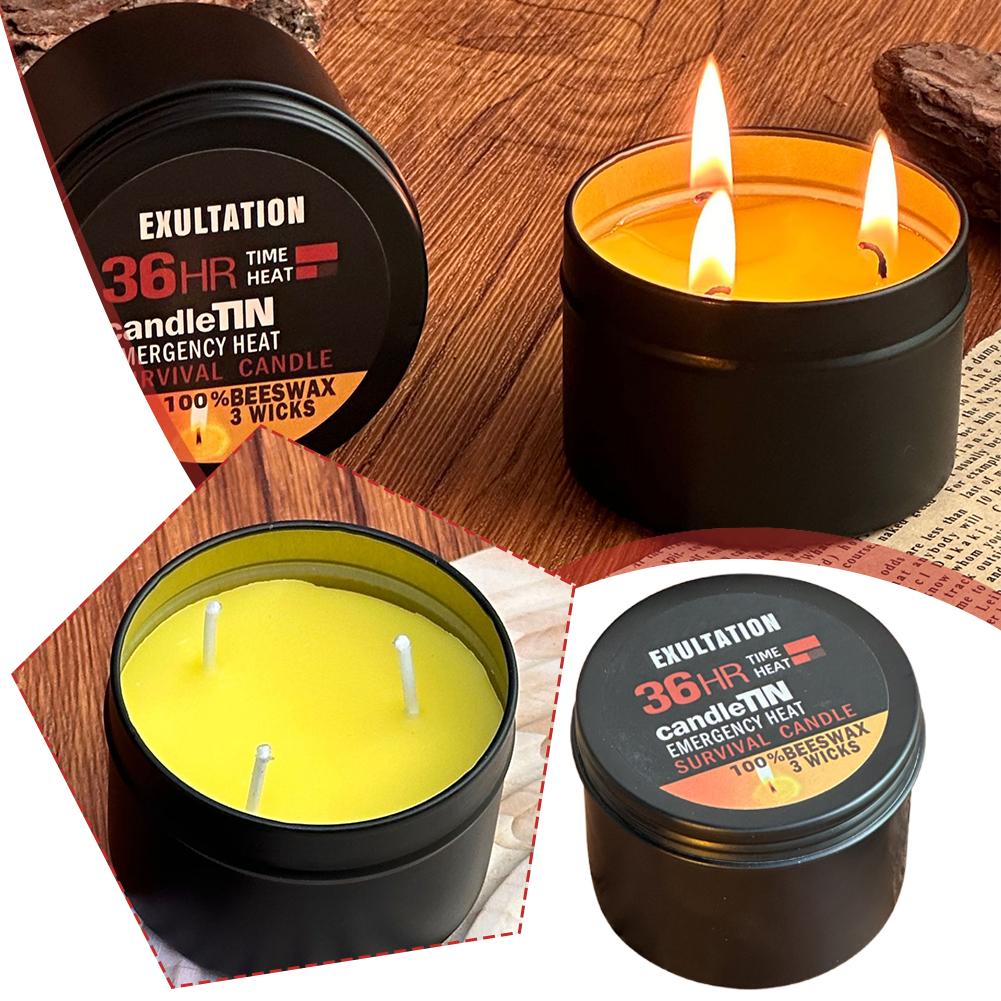 Emergency Candle 36 Hour 3 Wic - огляд і ціна Beeswax Taper Candle