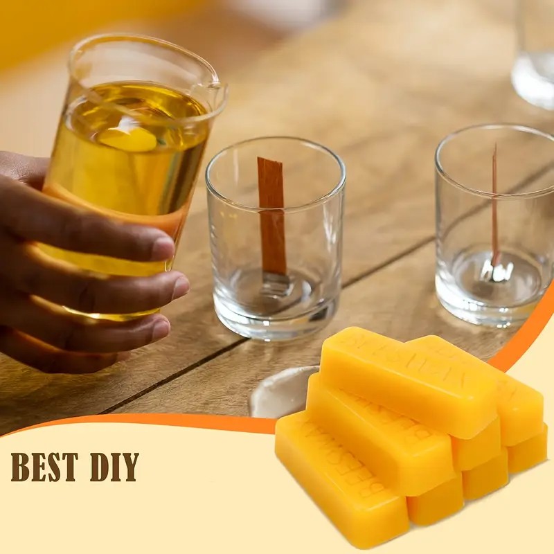 3/6pcs Yellow Beeswax Bars, Na - огляд і ціна Beeswax Taper Candle